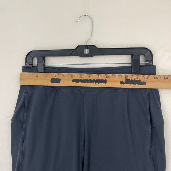 Lululemon Athletica Black Cropped Leggings Pockets Activewear Women's Size 8 - Picture 4 of 8